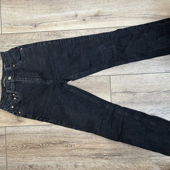 Aritzia Denim Forum High Waisted Straight leg jeans size 23 - Picture 4 of 4